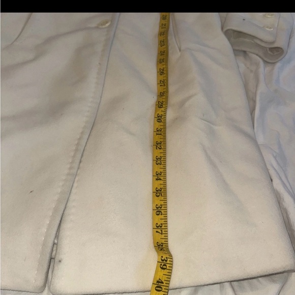 Anne Klein Women's Ivory Coat Size 10 Winter Outerwear Classic With Pockets - Picture 7 of 11